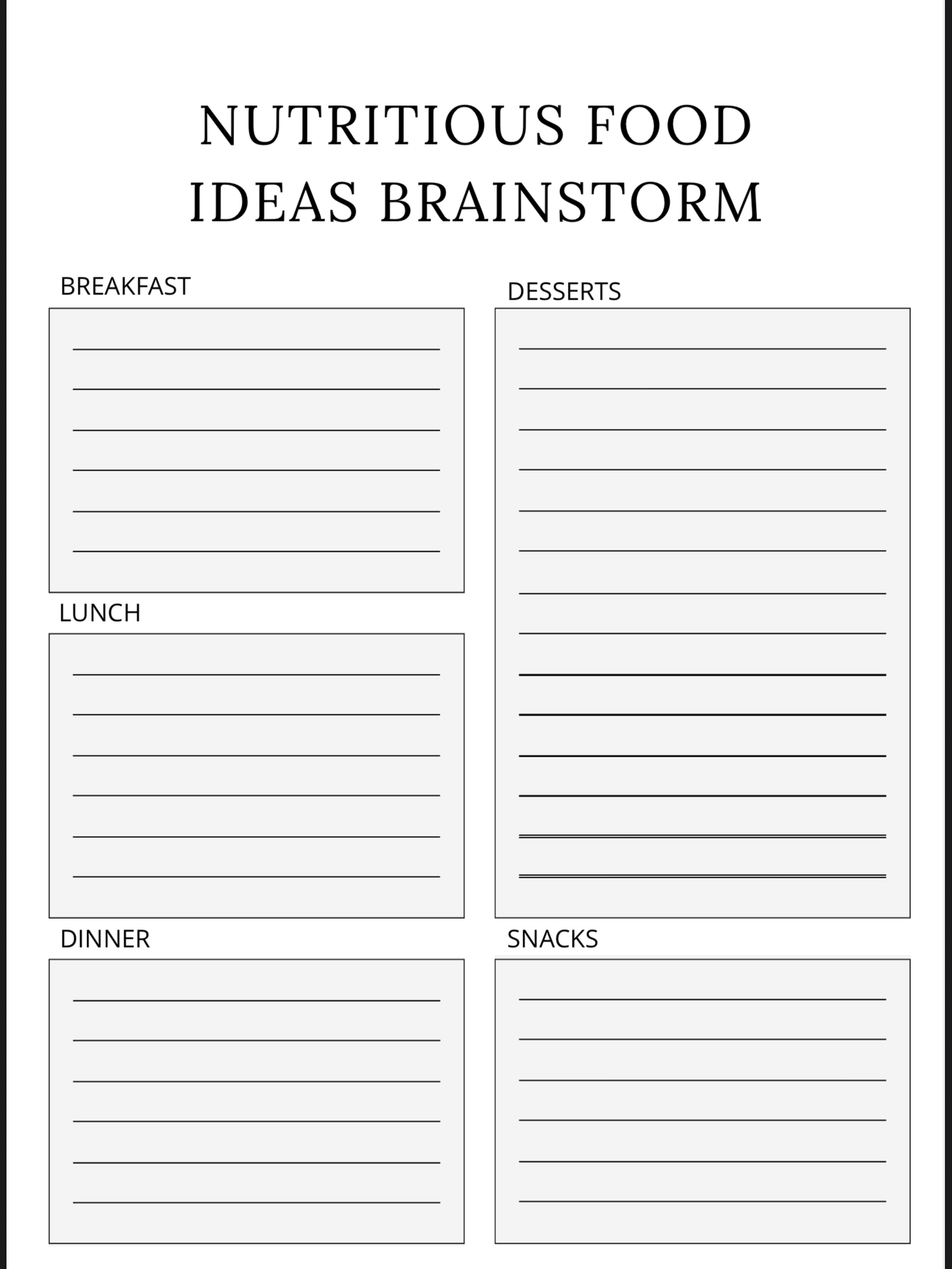 Nutrition Planner