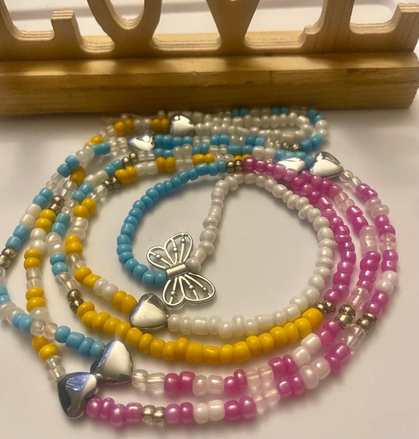 Tie-On Waist Candy Butterfly and Hearts