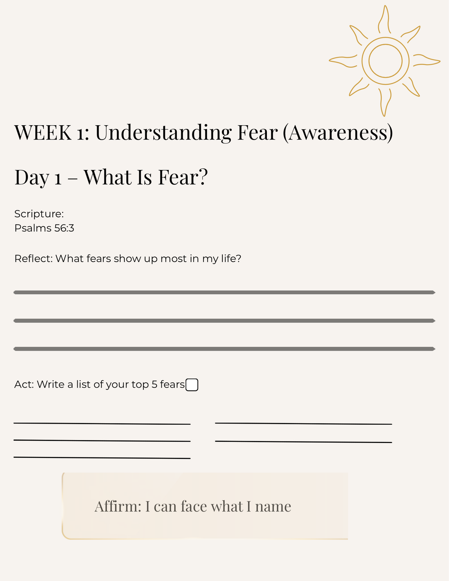 Faith Over Fear