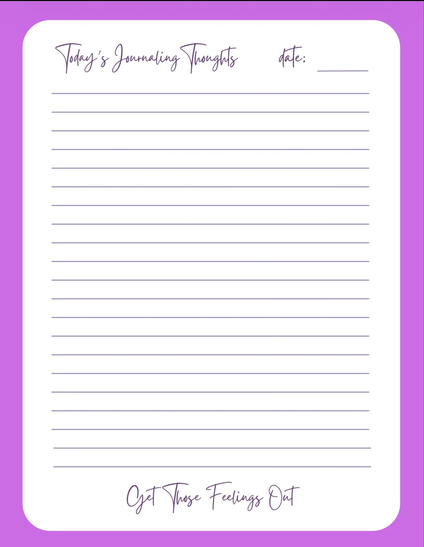 Self Discovery and Growth Journal