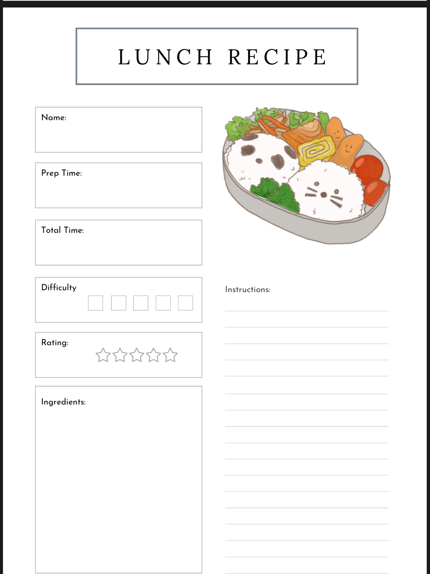 Recipe Card Tracker