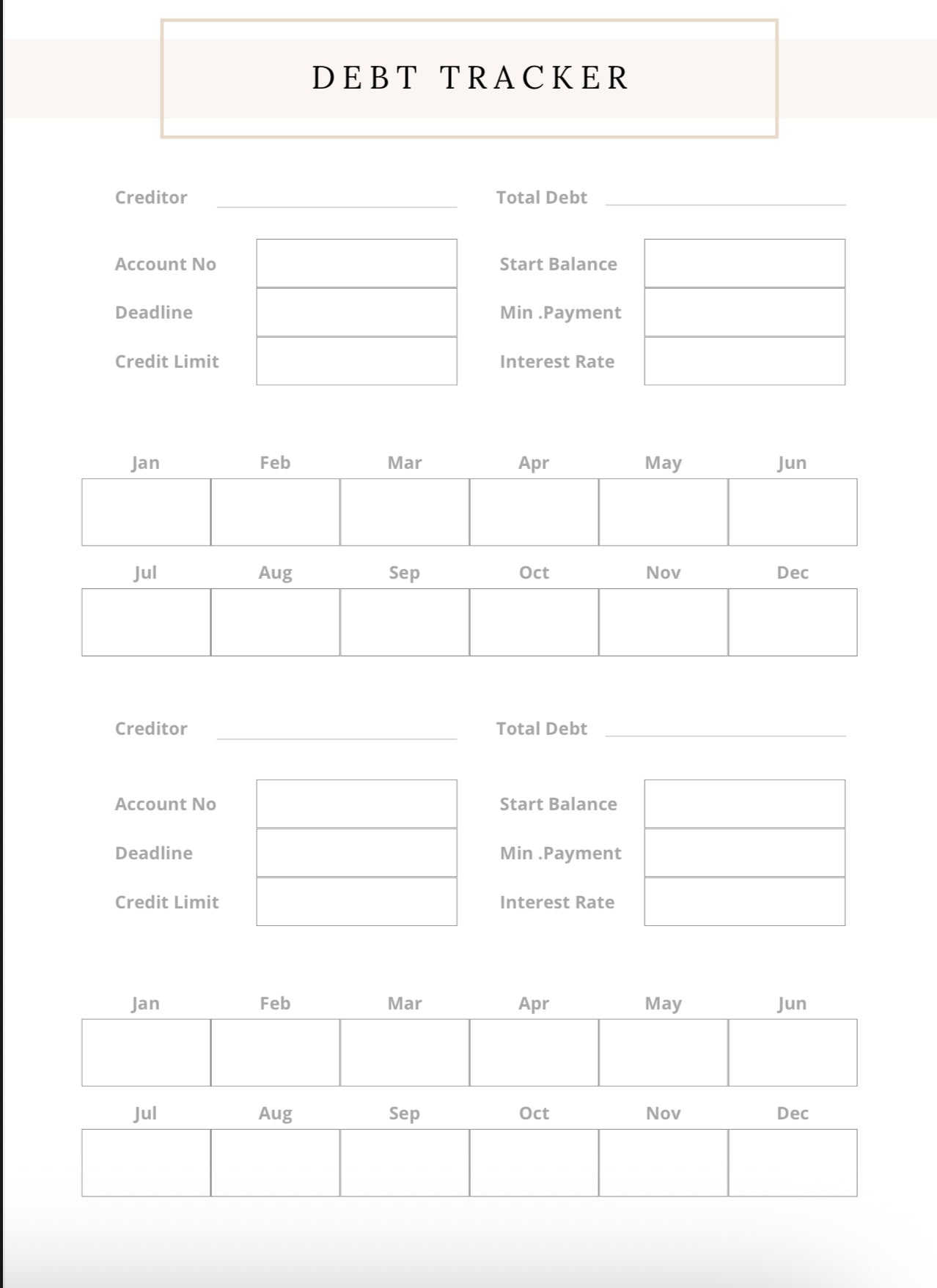 Credit Tracker