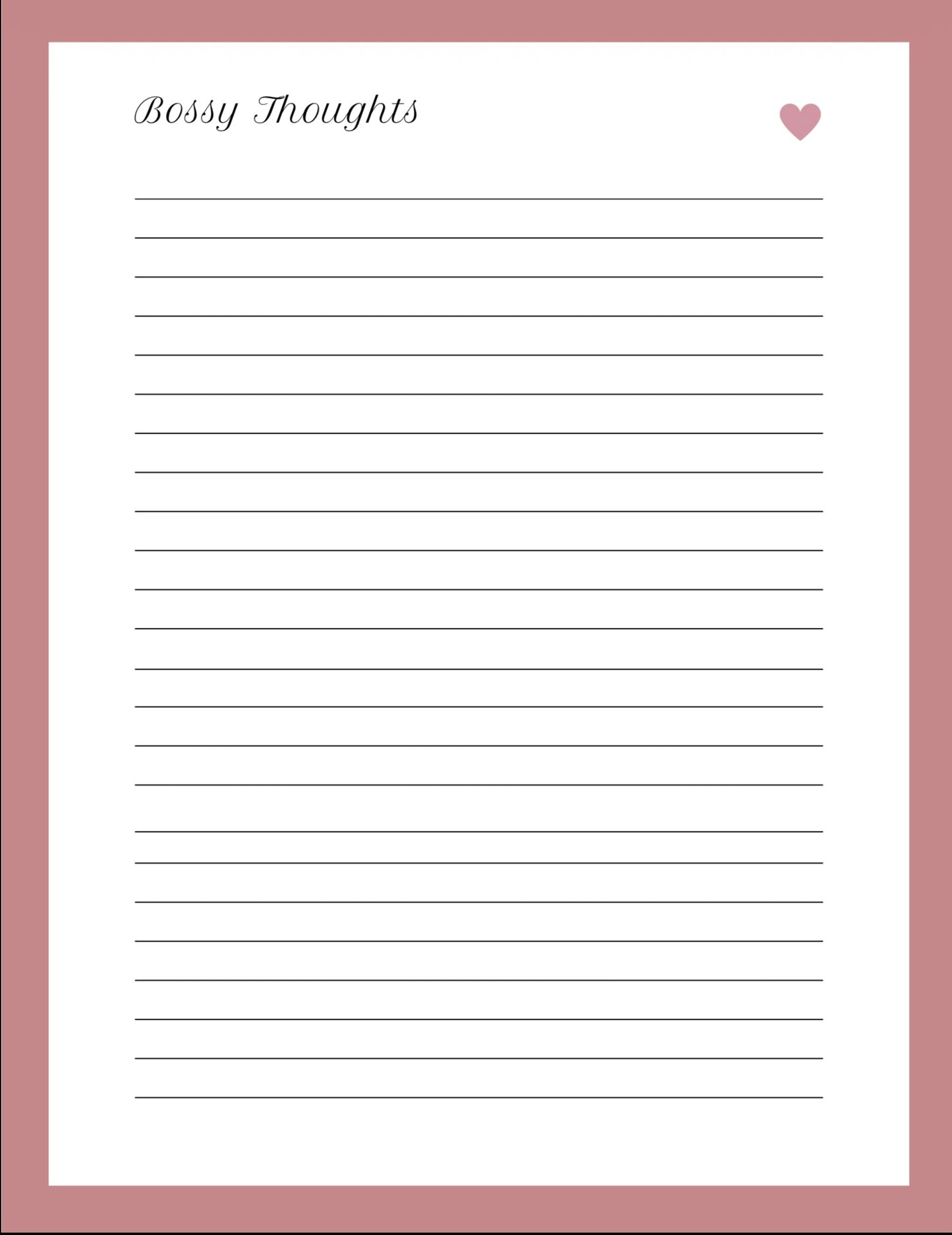 Beautiful Boss Journal