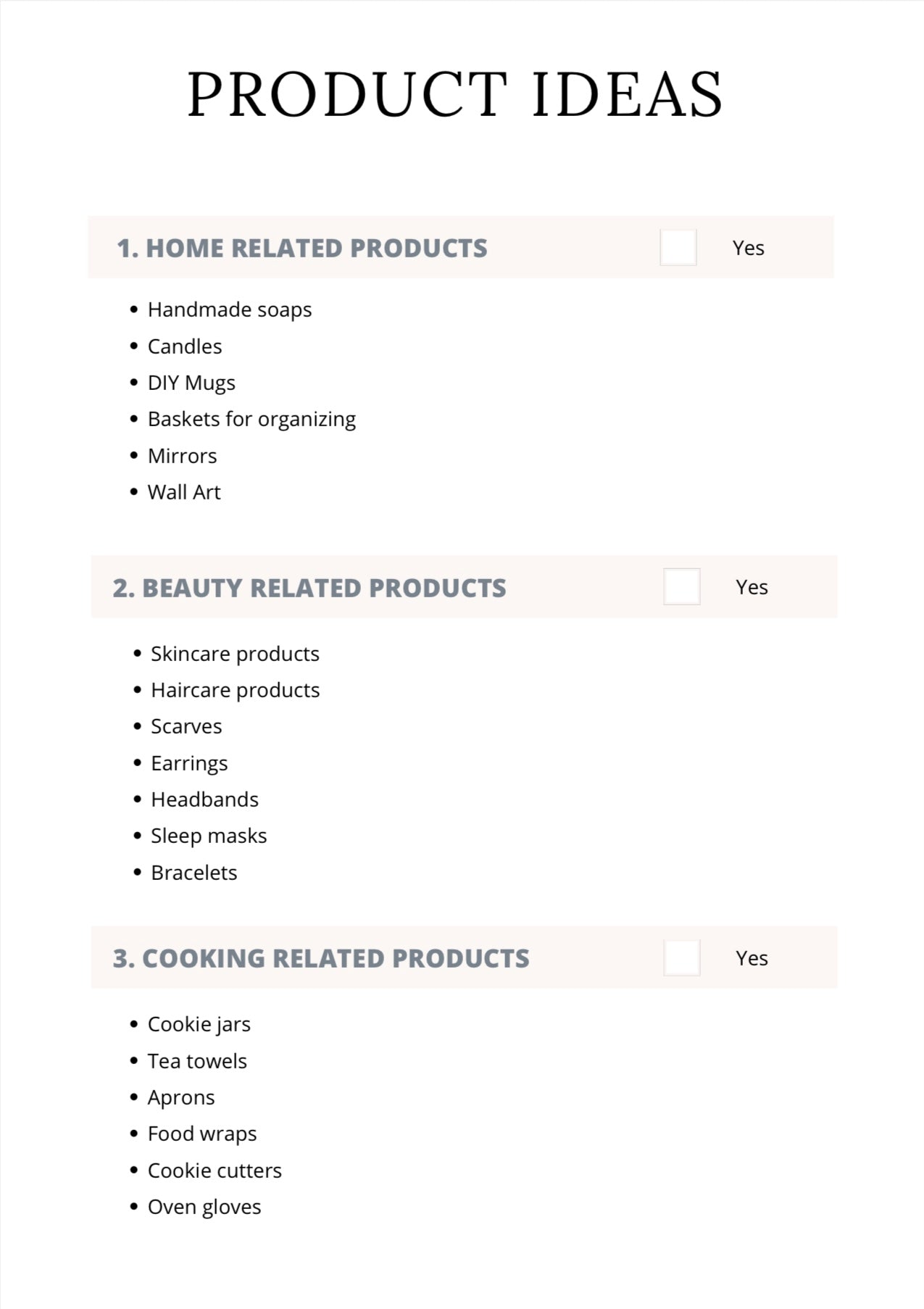 Handmade Business Planner