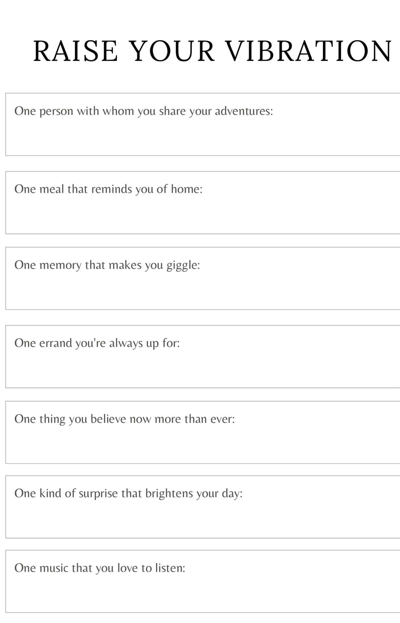 Manifestation Planner