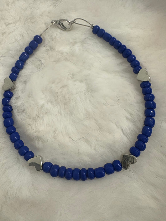 Boss Baby Blue Hearts Anklet