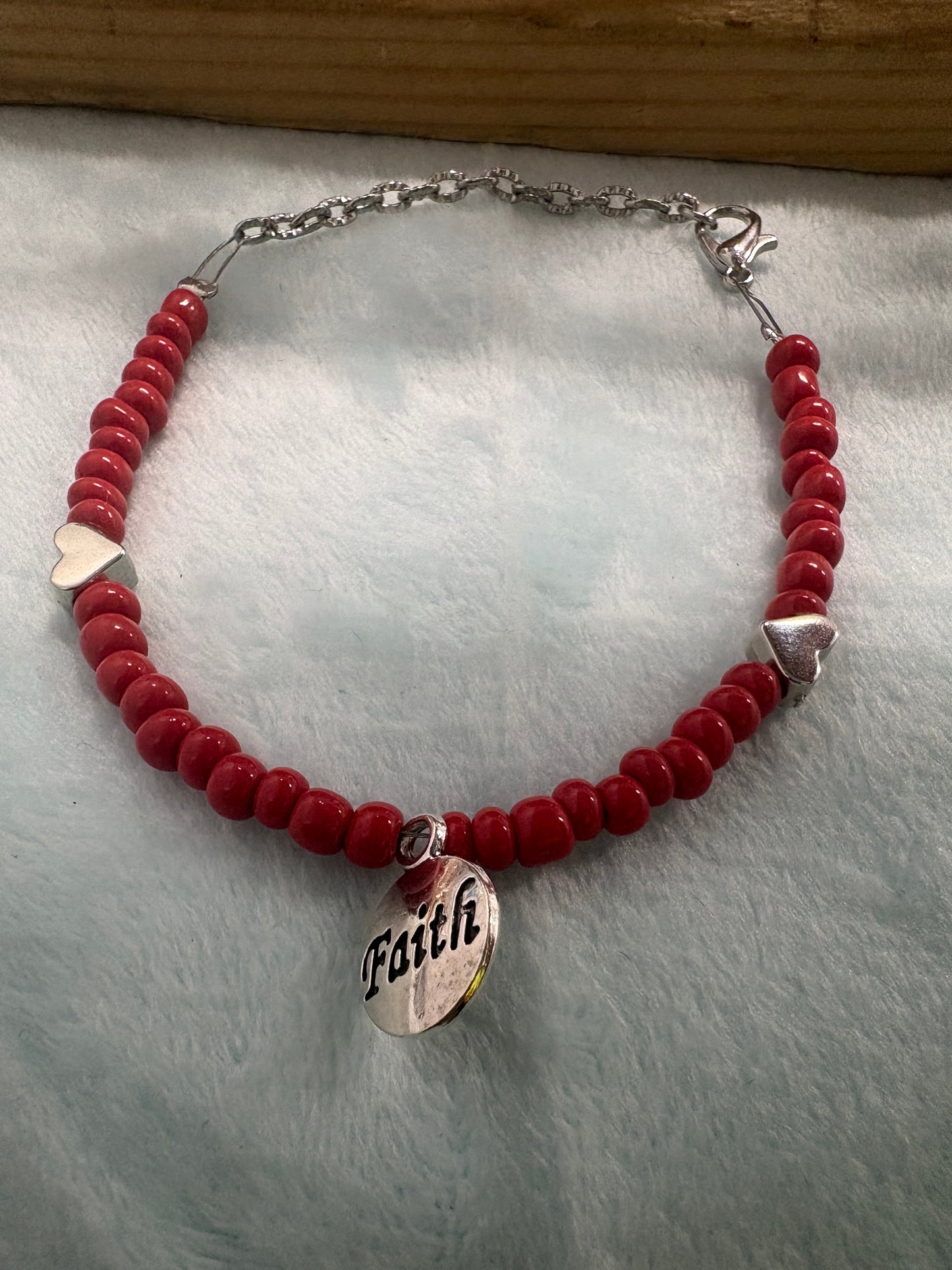 Boss Baby Red Hearts and Faith Anklet