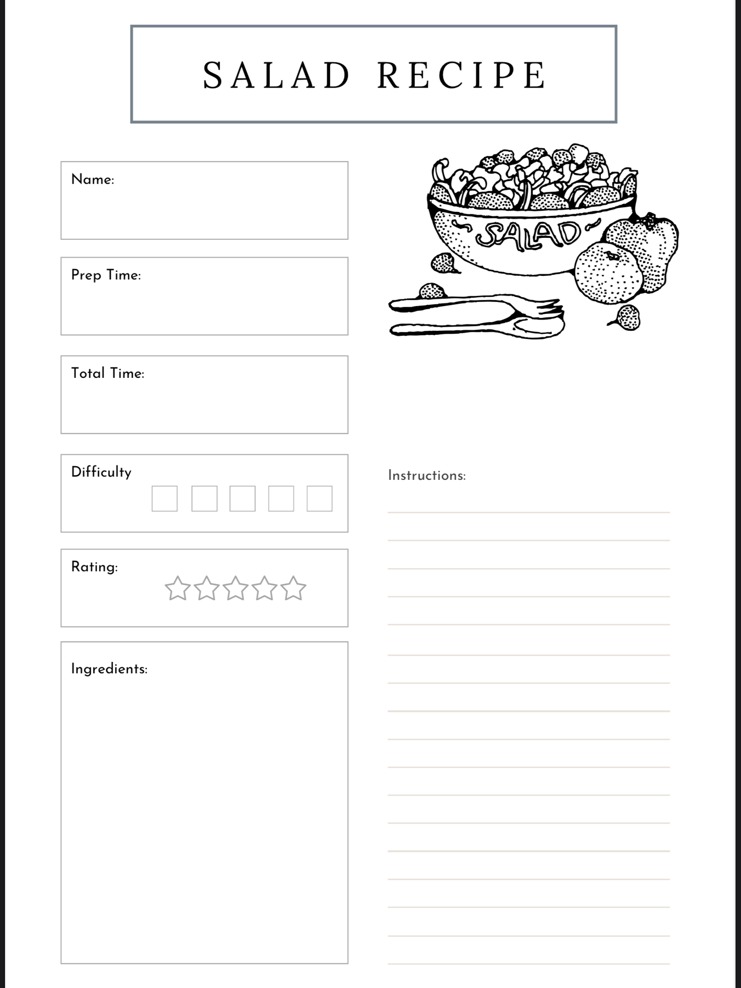 Recipe Card Tracker