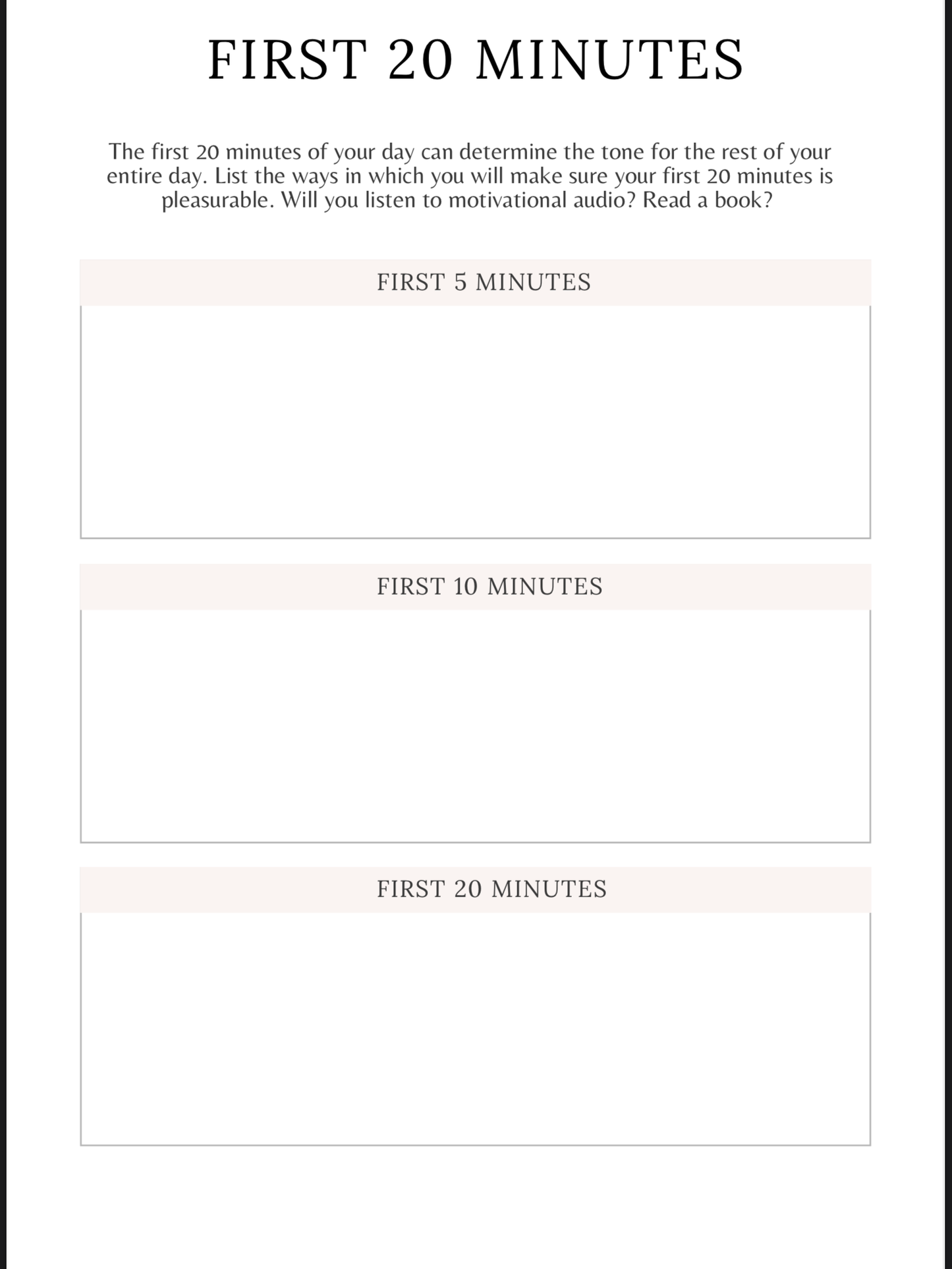 Law of Attraction Journal