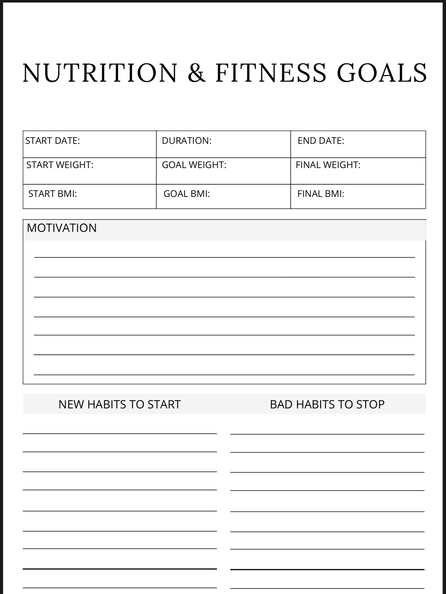 Nutrition Planner