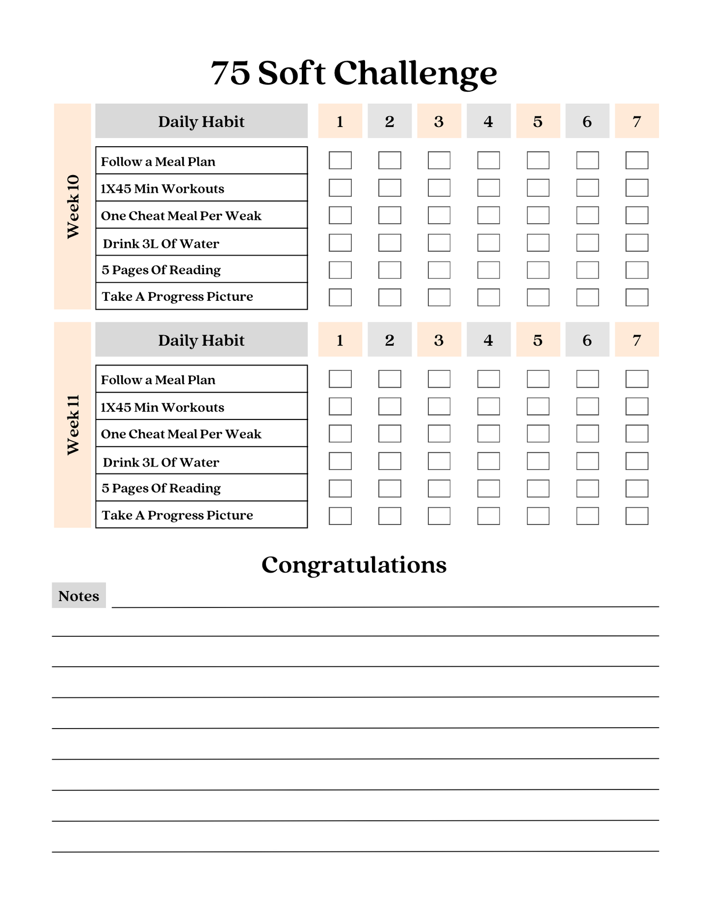 75 Soft Challenge Tracker