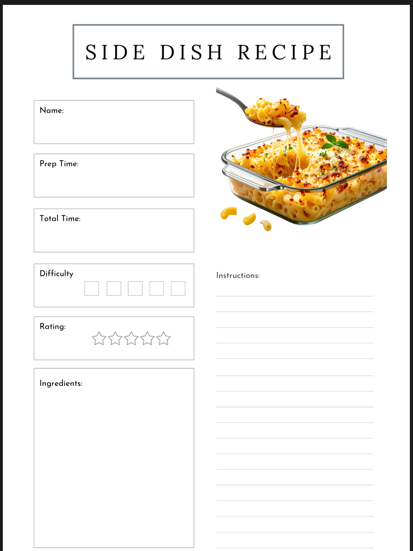 Recipe Card Tracker