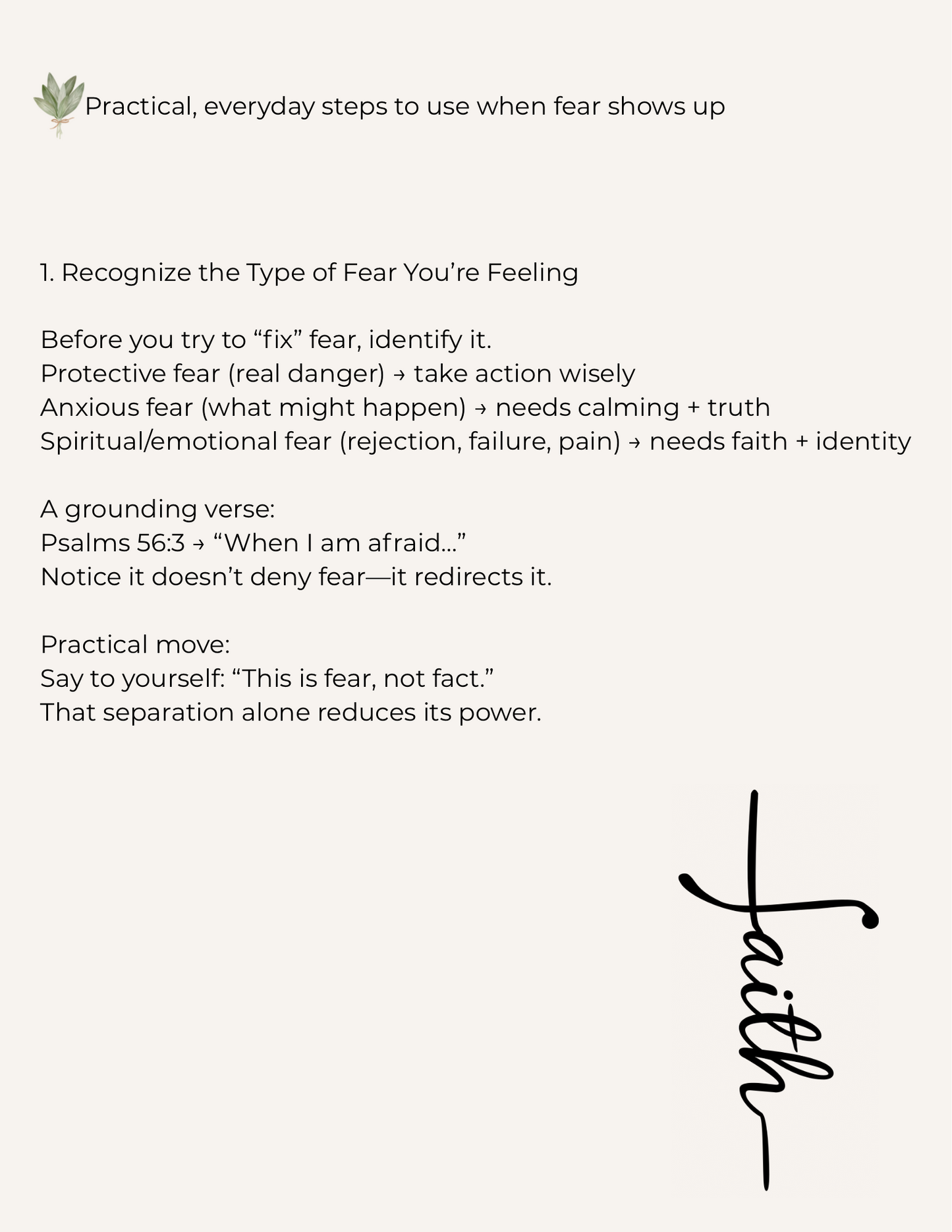 Faith Over Fear