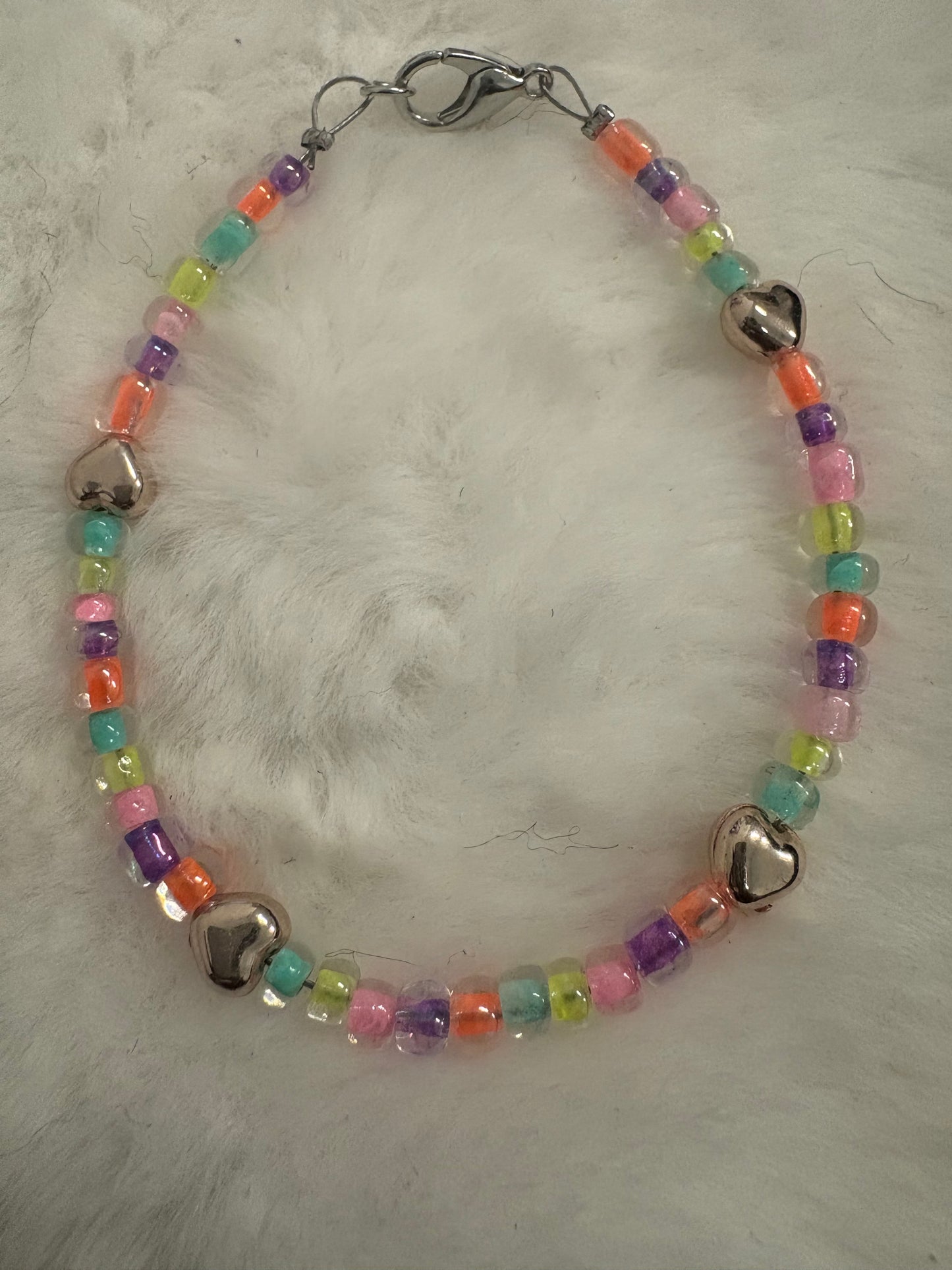 Boss Baby Neon Love and Hearts Anklet