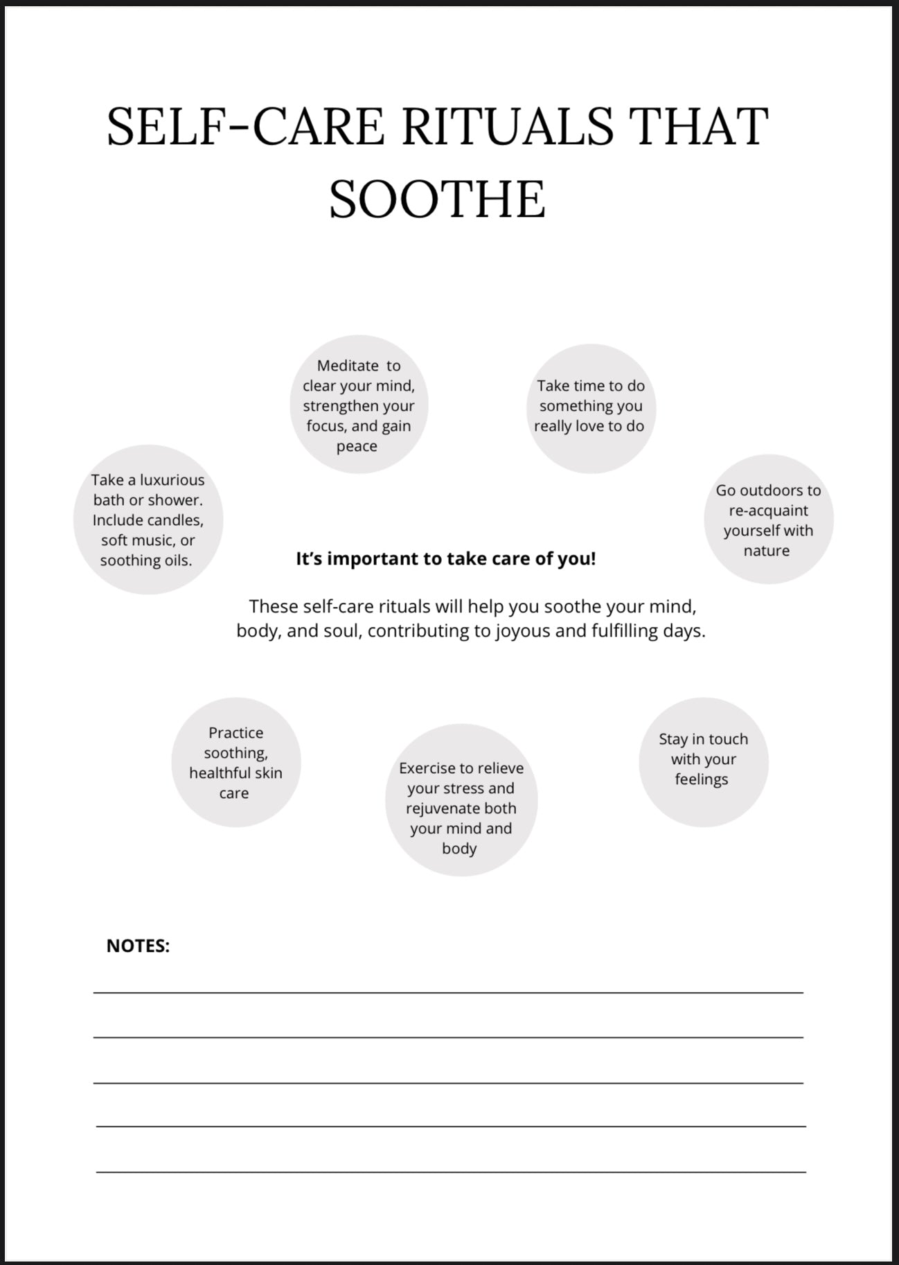 Calming Your Mind Journal